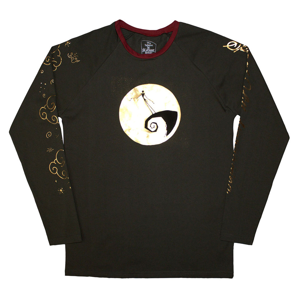 The Nightmare Before Christmas Spiral Hill T Shirt Long product image 1