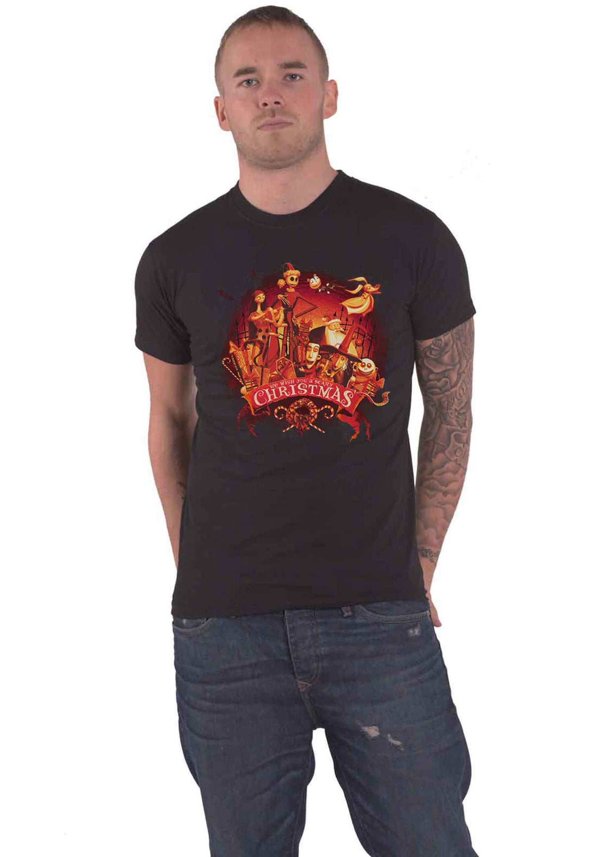 Nightmare Before Christmas T Shirt We Wish You A Scary product image 1