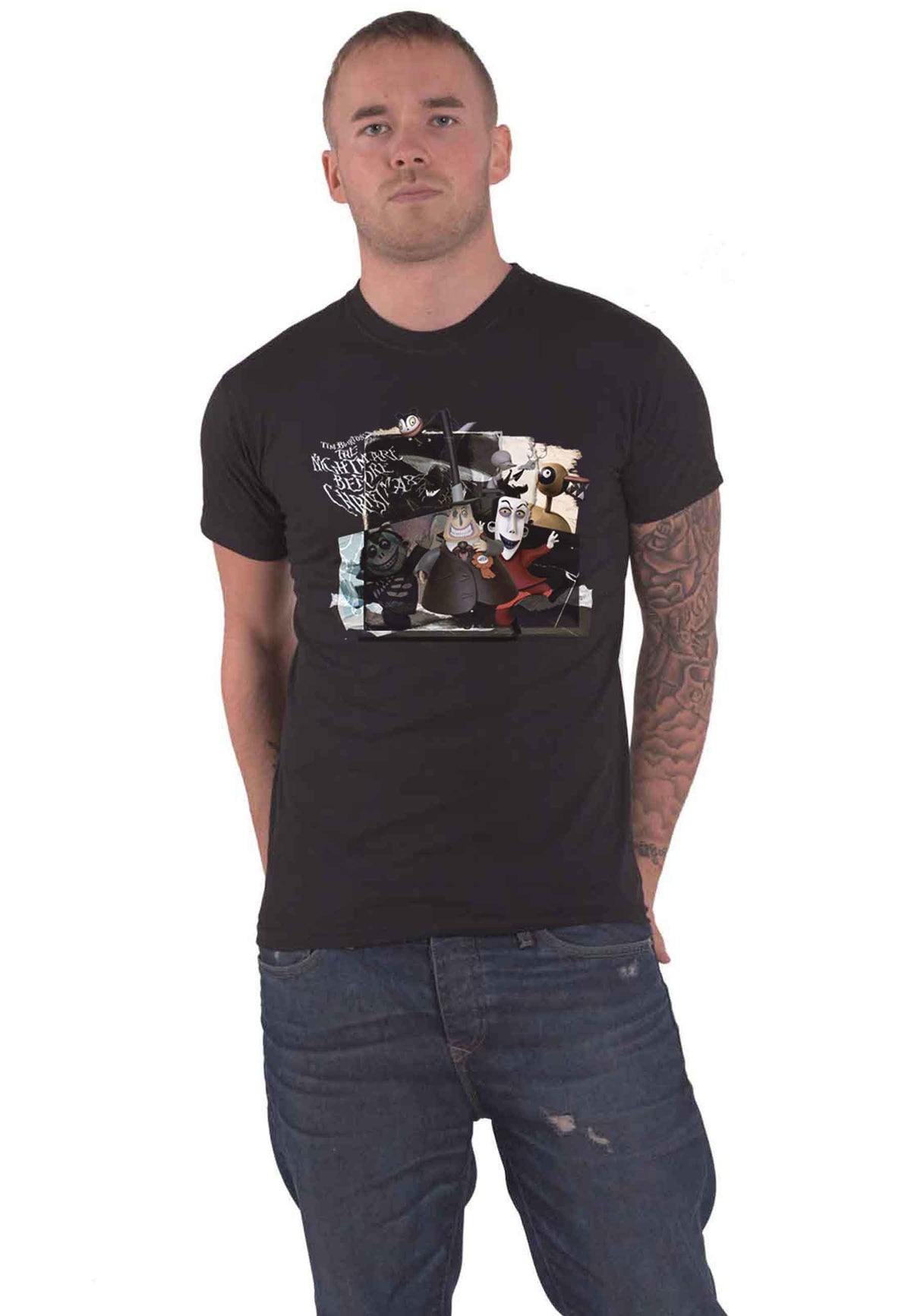 Nightmare Before Christmas T Shirt Montage Logo new product image 1