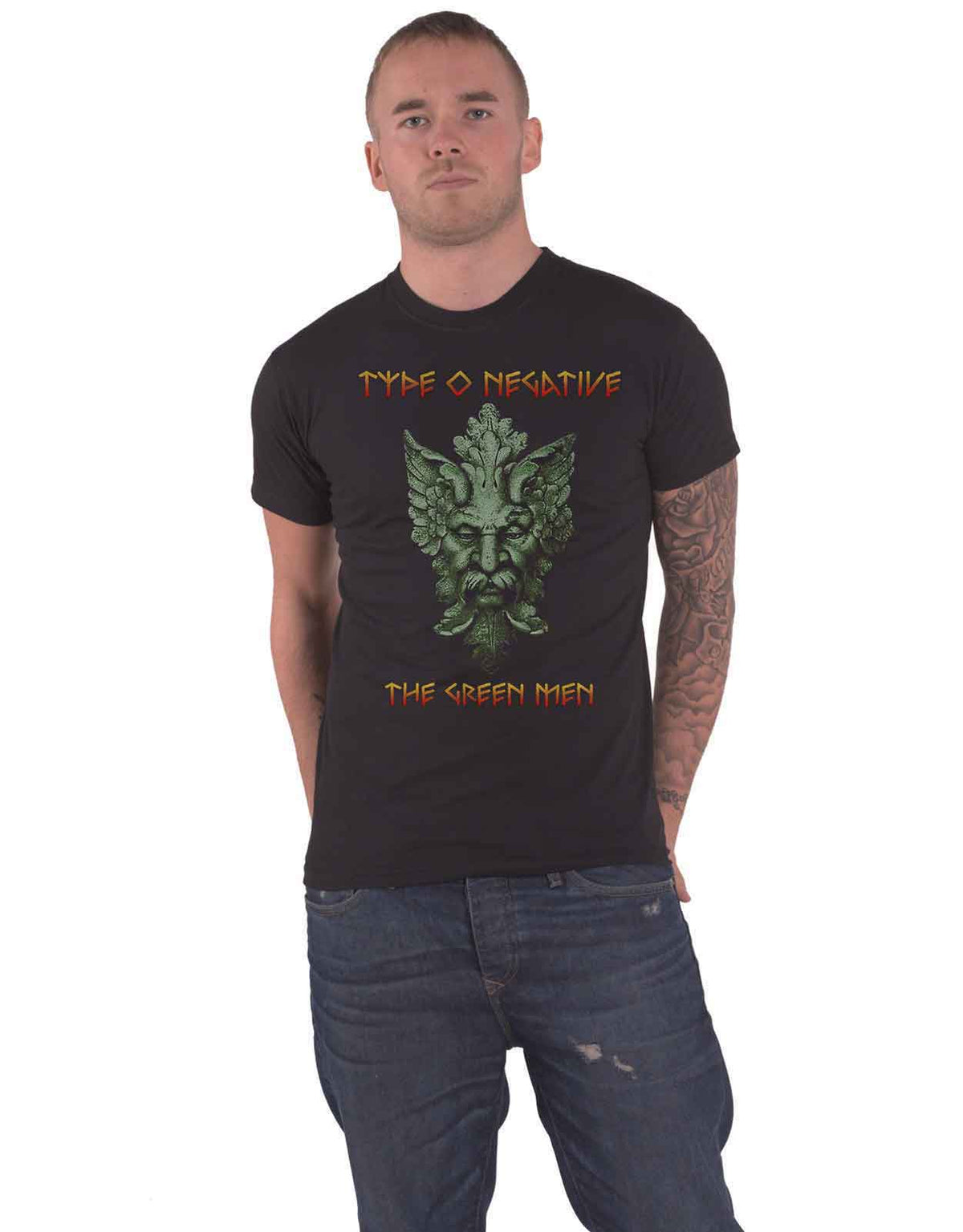 Type O Negative Green Man Band Logo T Shirt product image 1