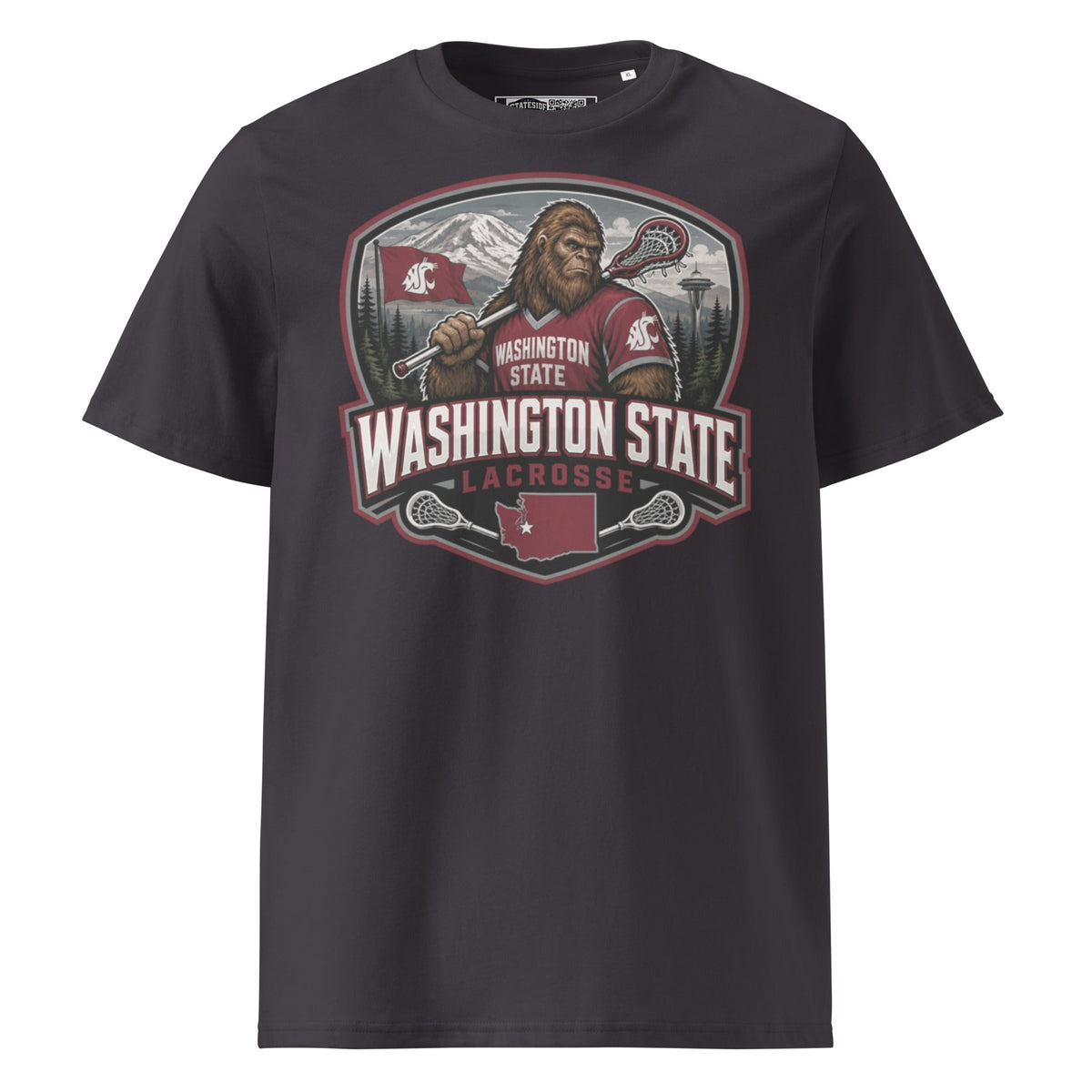 Washington State Lacrosse Unisex Organic Cotton T-Shirt product image 4