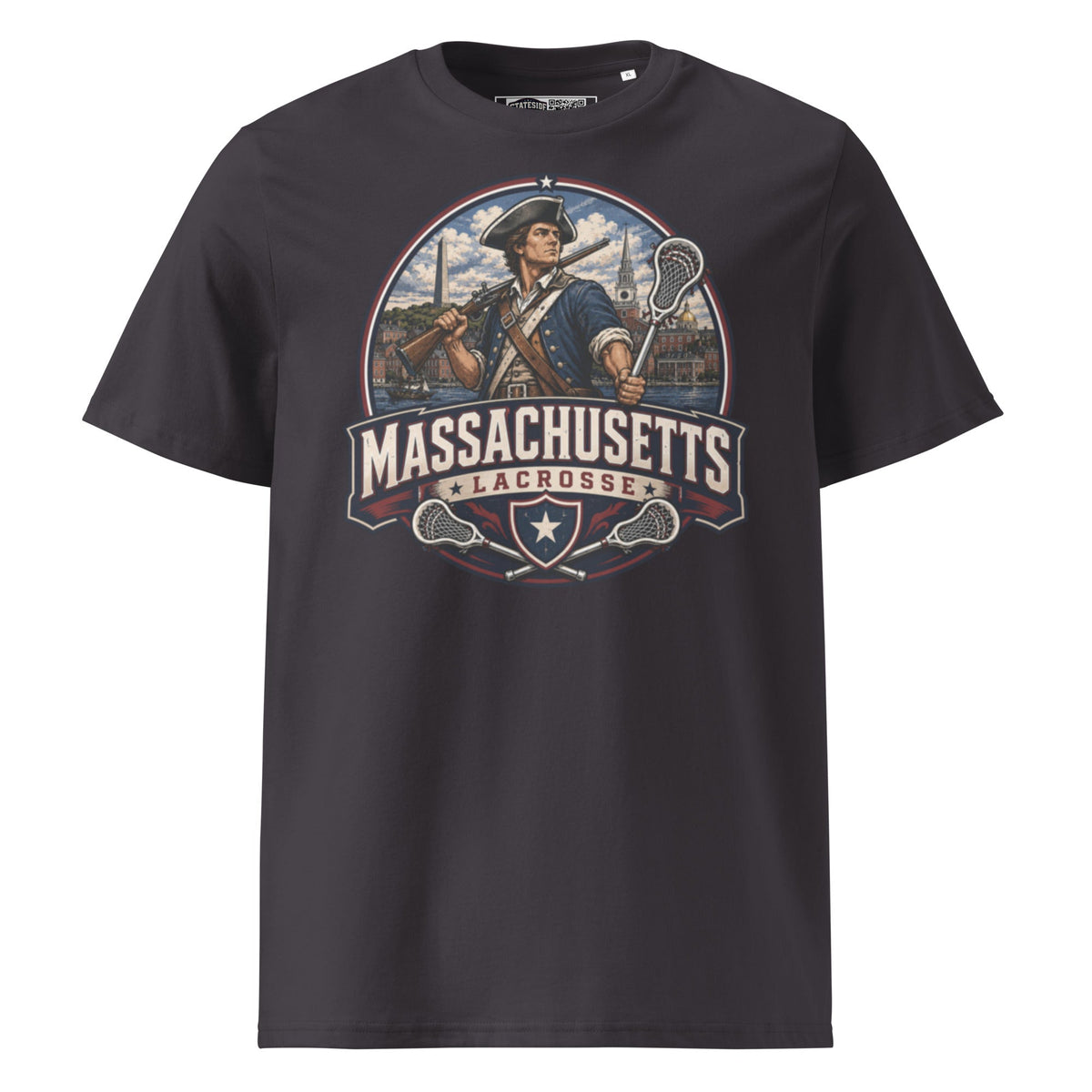 Massachusetts Lacrosse Unisex Organic Cotton T-Shirt product image 5