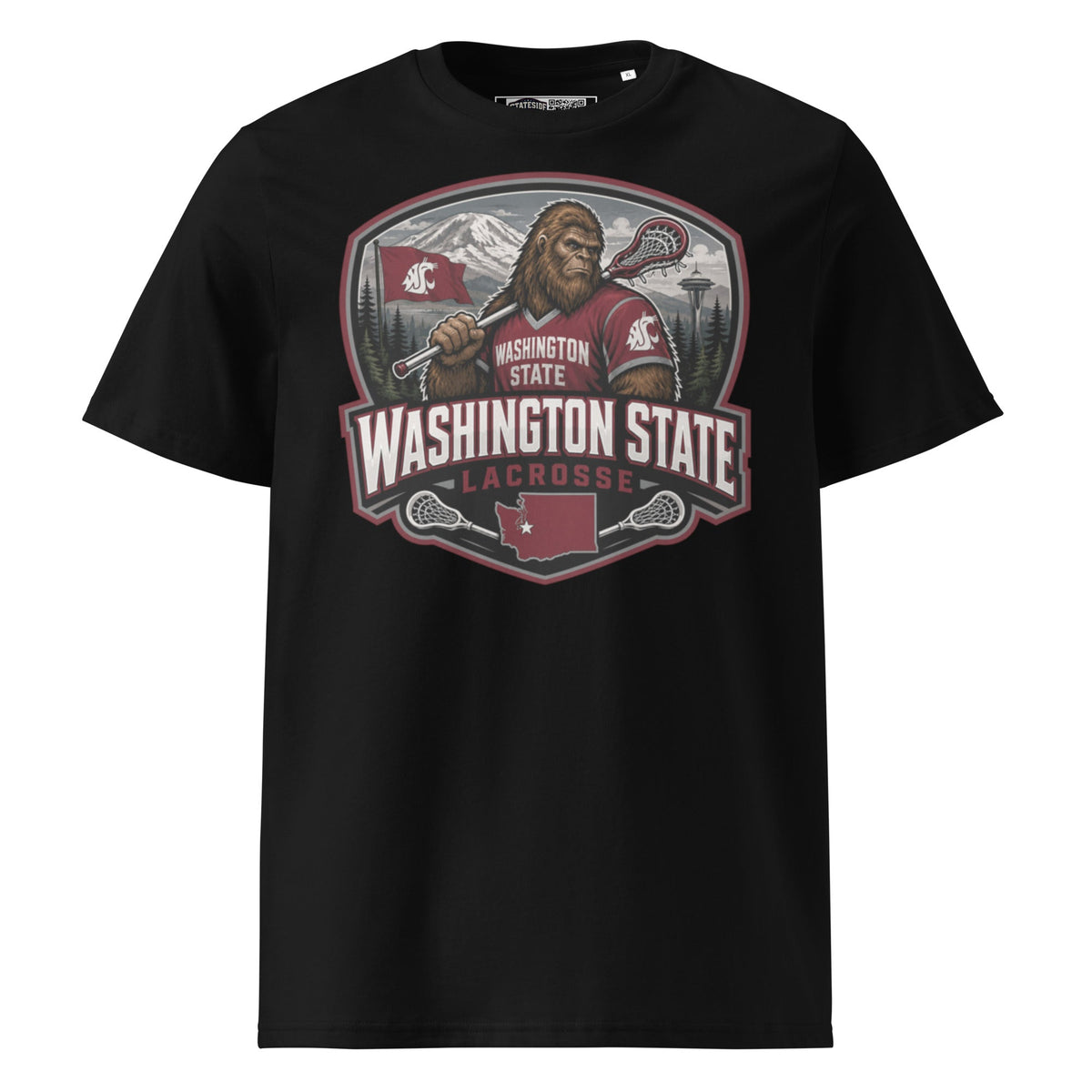 Washington State Lacrosse Unisex Organic Cotton T-Shirt product image 2
