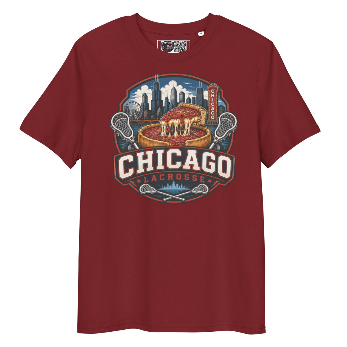 Chicago Lacrosse Organic Cotton T-Shirt product image 4