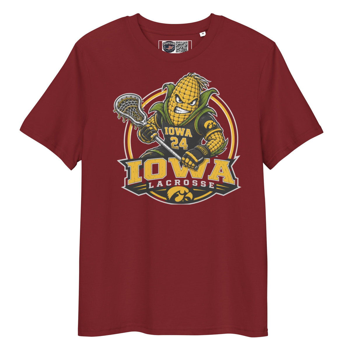 Iowa Lacrosse Unisex Organic Cotton T-Shirt product image 3