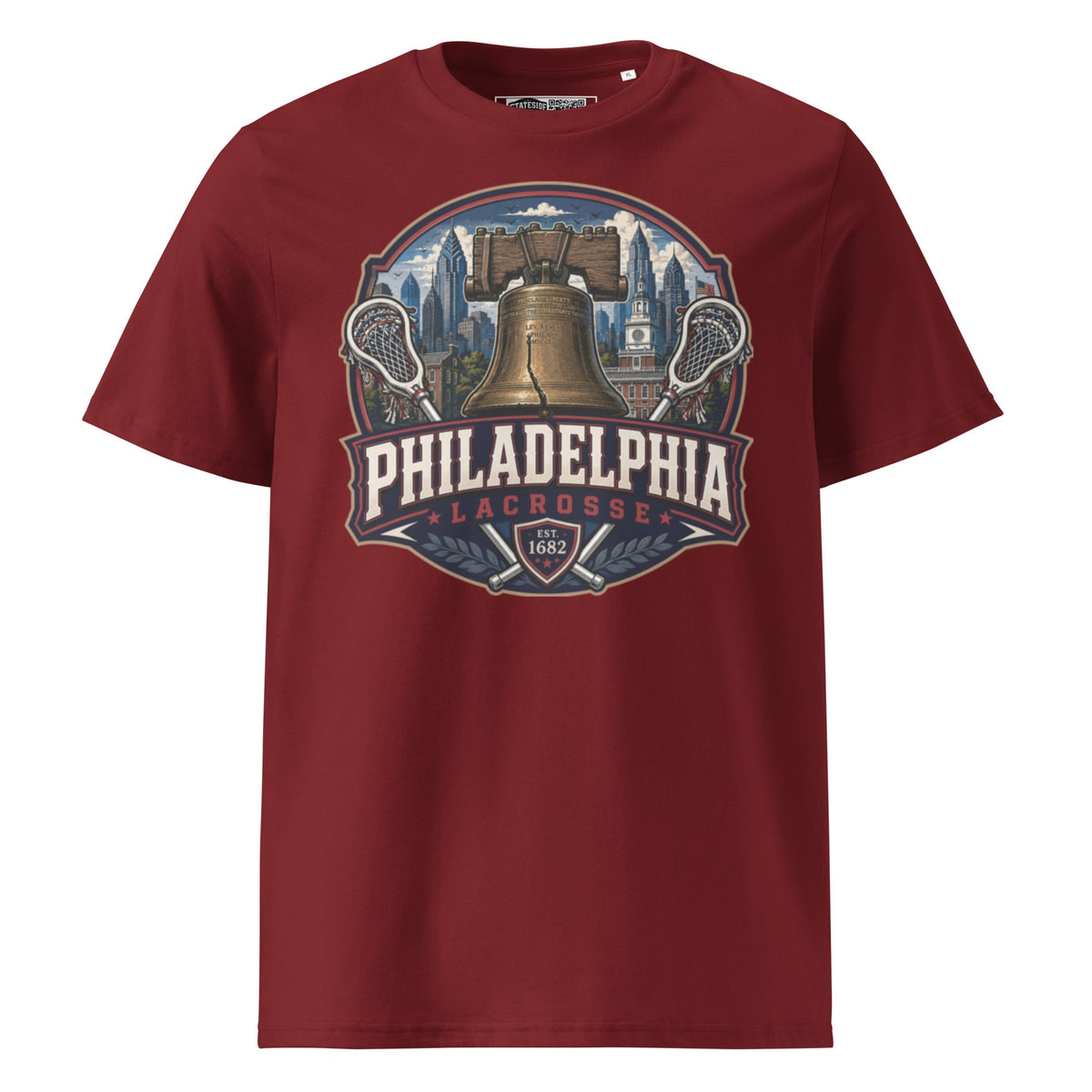 Philadelphia Lacrosse Unisex Organic Cotton T-Shirt product image 1