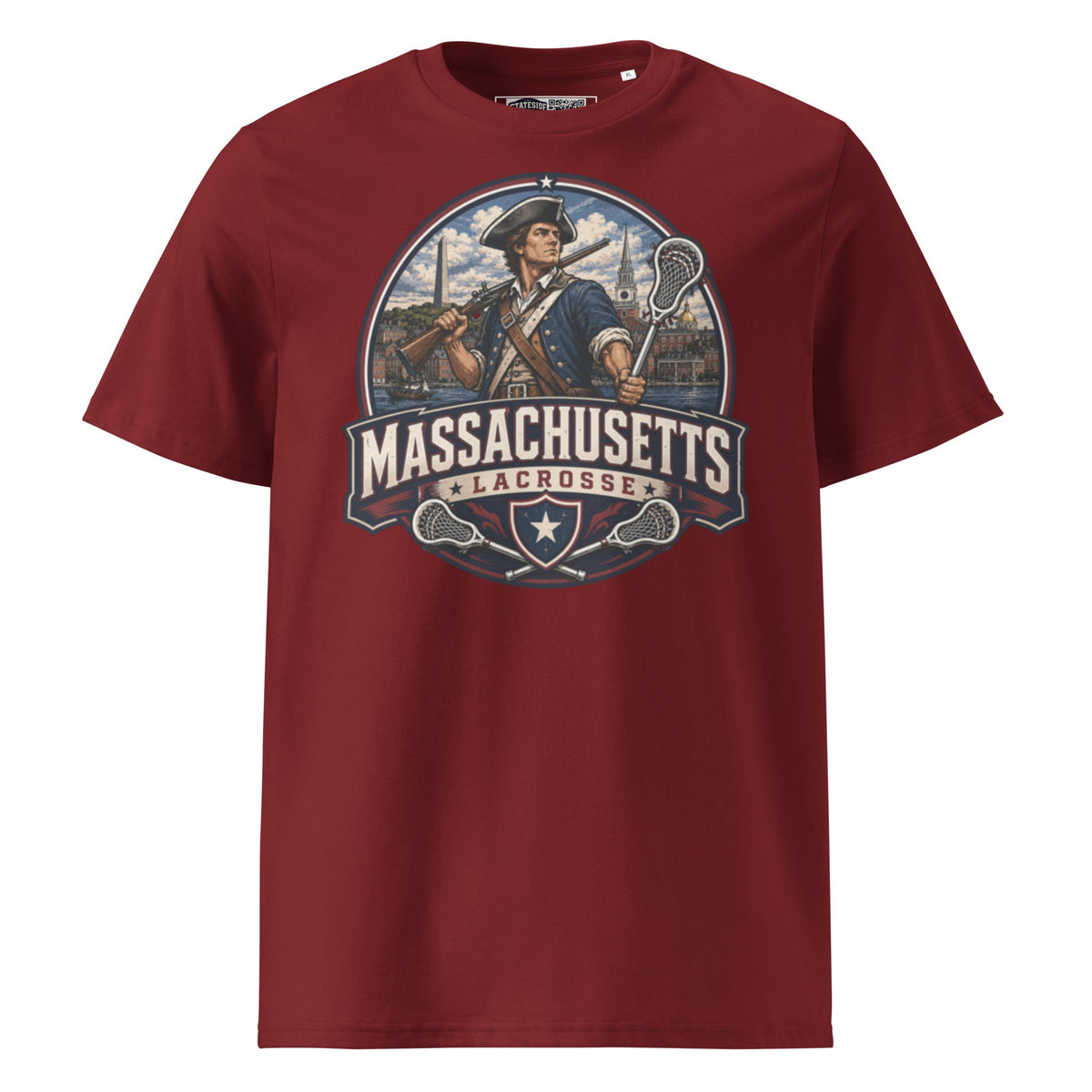 Massachusetts Lacrosse Unisex Organic Cotton T-Shirt product image 4