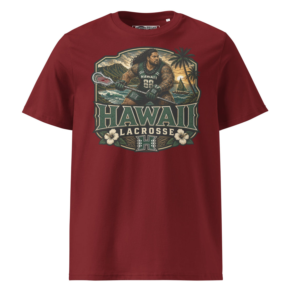 Hawaii Lacrosse Unisex Organic Cotton T-Shirt product image 4