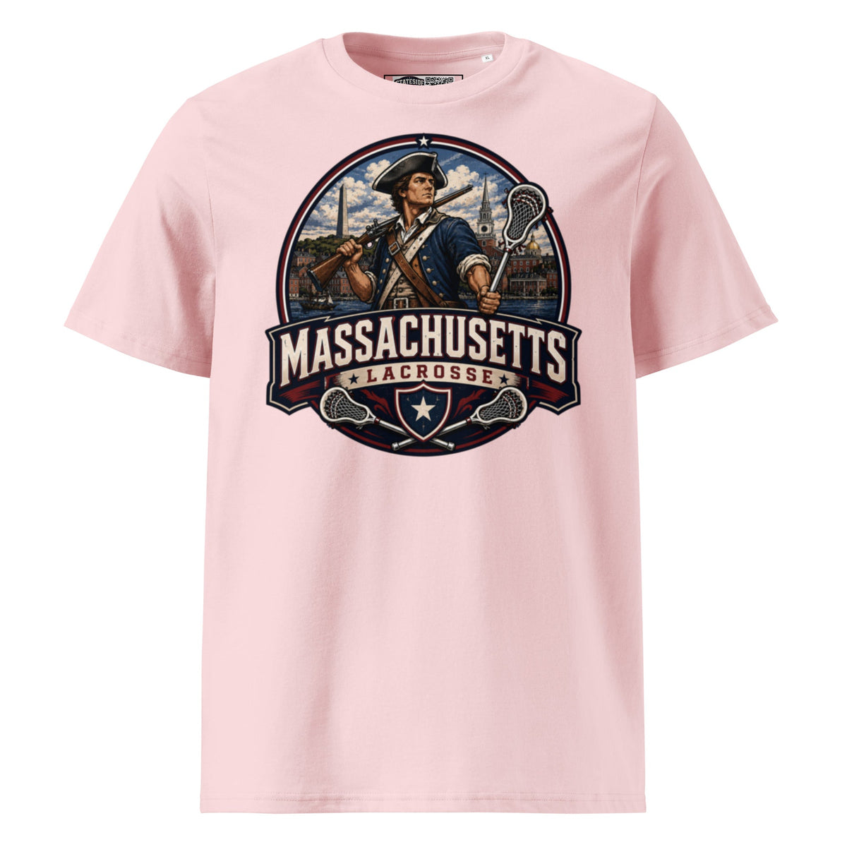 Massachusetts Lacrosse Unisex Organic Cotton T-Shirt product image 10