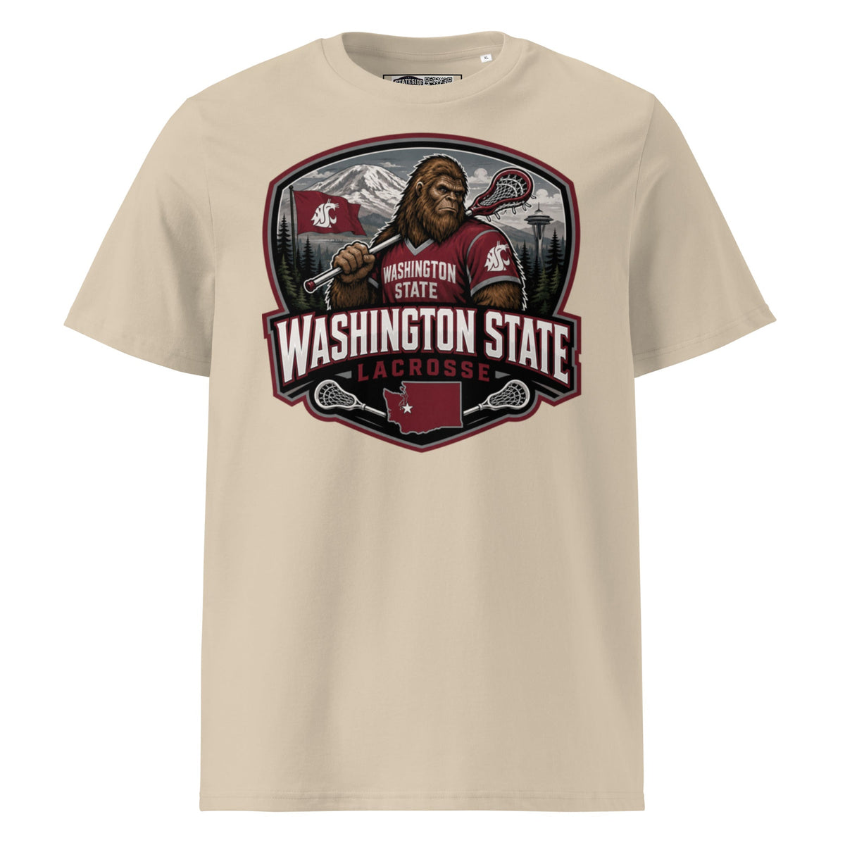 Washington State Lacrosse Unisex Organic Cotton T-Shirt product image 8