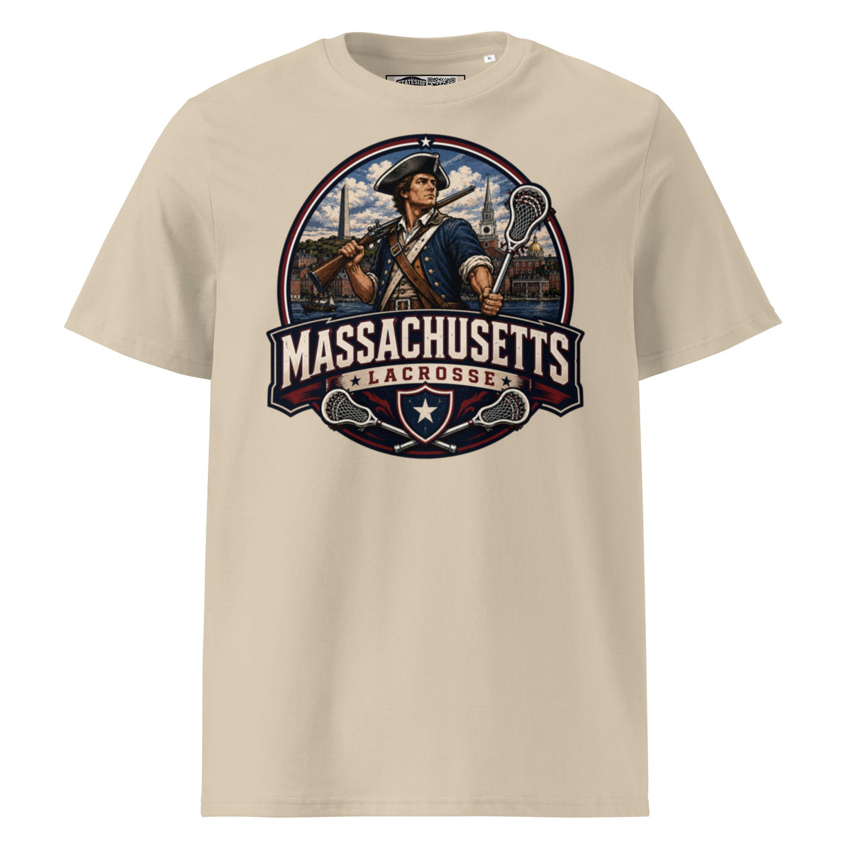 Massachusetts Lacrosse Unisex Organic Cotton T-Shirt product image 8