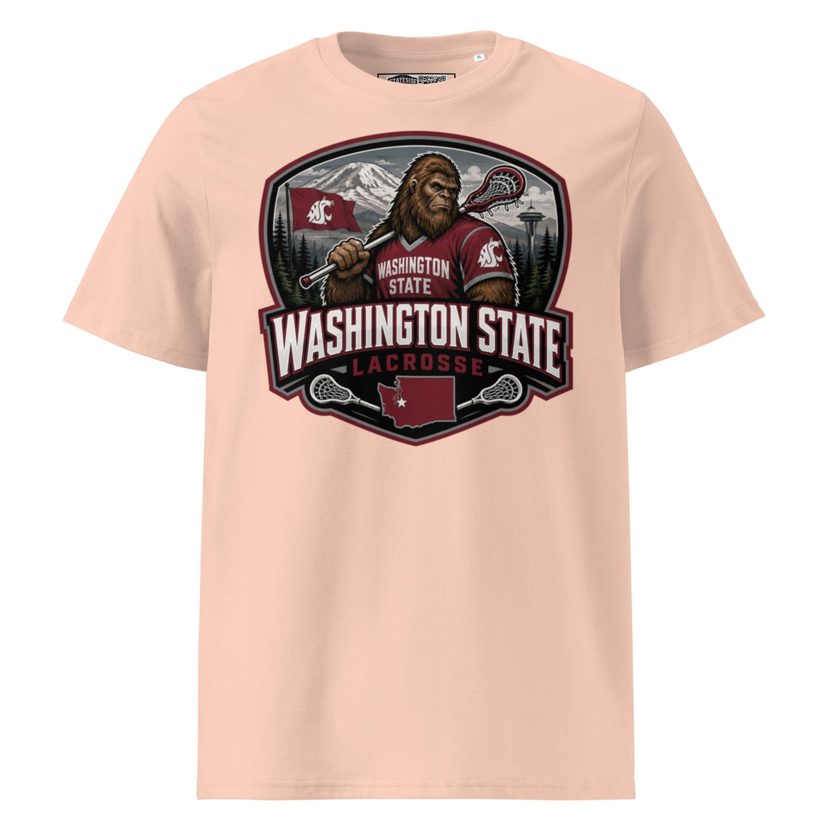 Washington State Lacrosse Unisex Organic Cotton T-Shirt product image 9