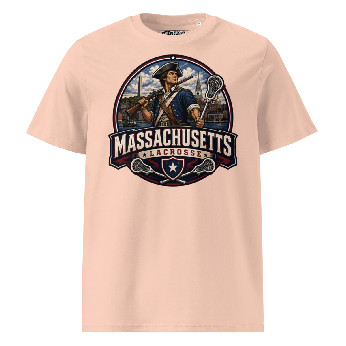 Massachusetts Lacrosse Unisex Organic Cotton T-Shirt product image 9