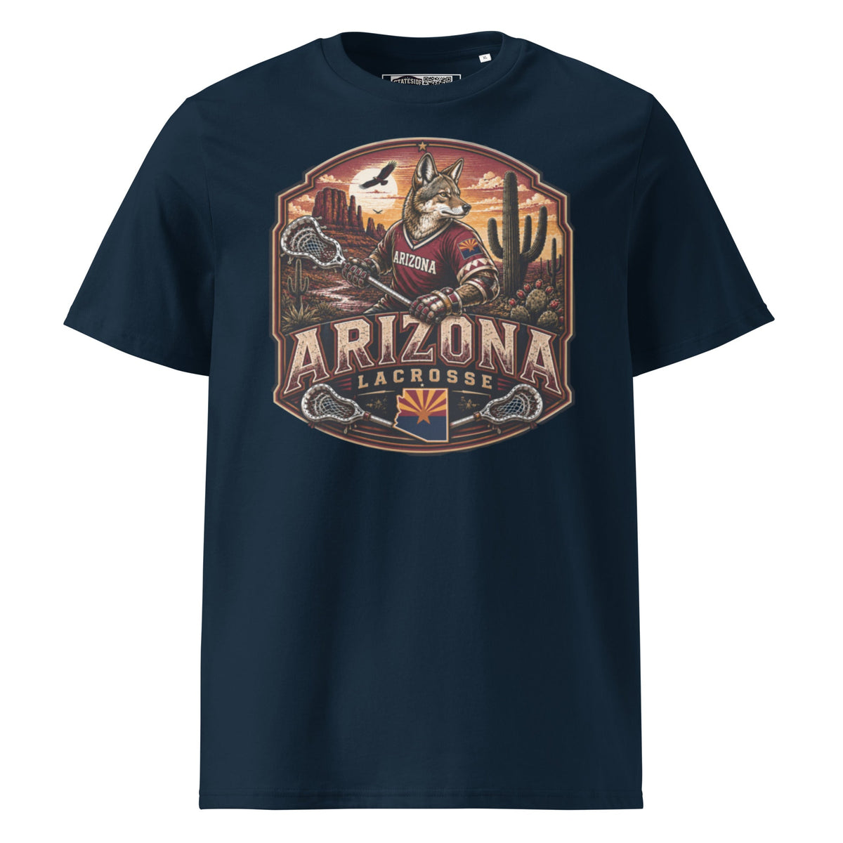 Arizona Lacrosse Unisex Organic Cotton T-Shirt product image 2