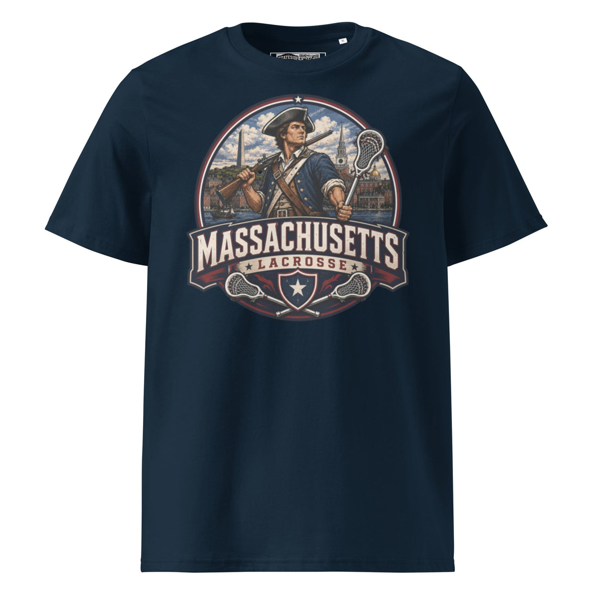 Massachusetts Lacrosse Unisex Organic Cotton T-Shirt product image 1