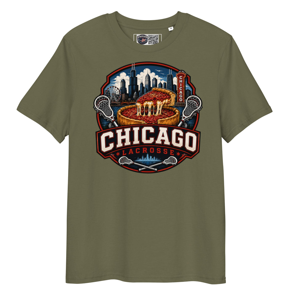 Chicago Lacrosse Organic Cotton T-Shirt product image 7