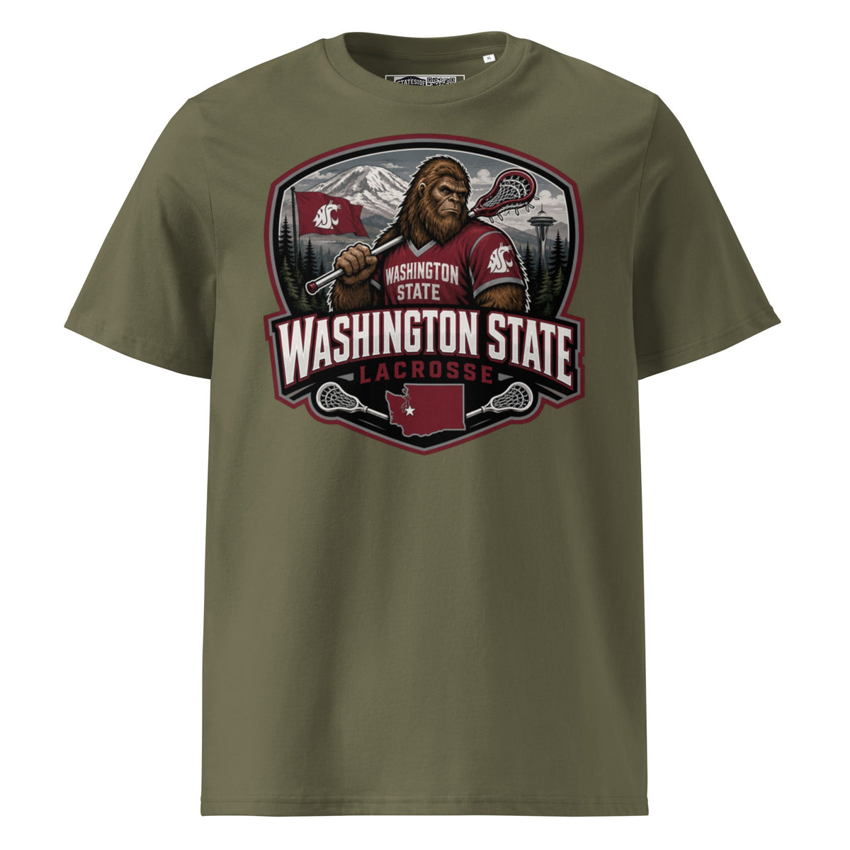 Washington State Lacrosse Unisex Organic Cotton T-Shirt product image 7