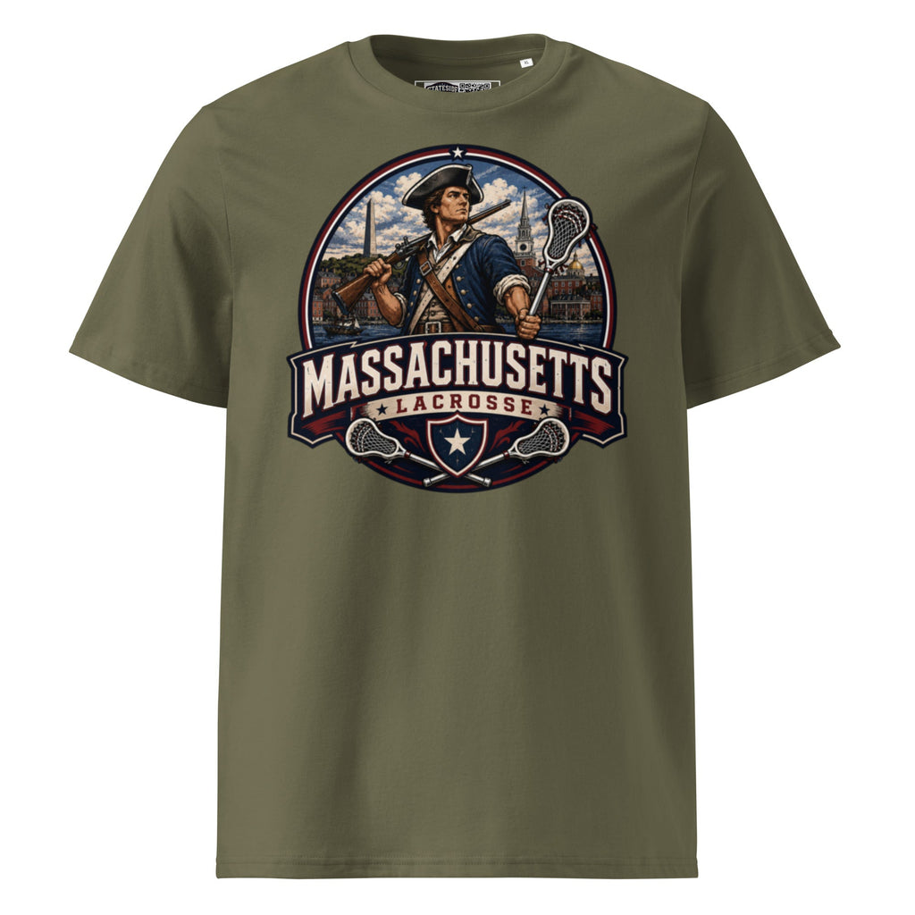 Massachusetts Lacrosse Unisex Organic Cotton T-Shirt product image 3