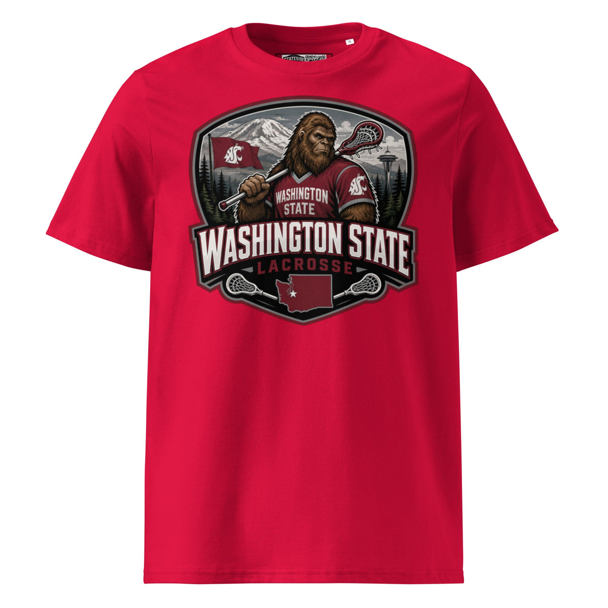 Washington State Lacrosse Unisex Organic Cotton T-Shirt product image 5