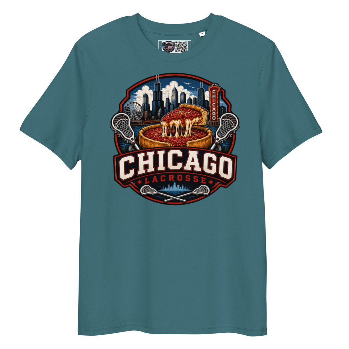 Chicago Lacrosse Organic Cotton T-Shirt product image 6