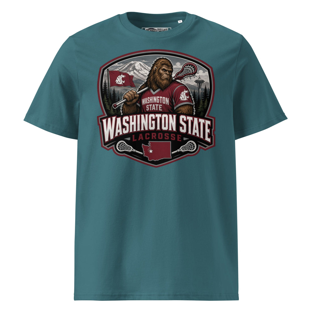 Washington State Lacrosse Unisex Organic Cotton T-Shirt product image 6