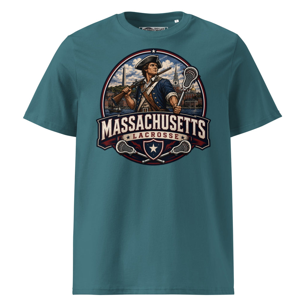 Massachusetts Lacrosse Unisex Organic Cotton T-Shirt product image 7