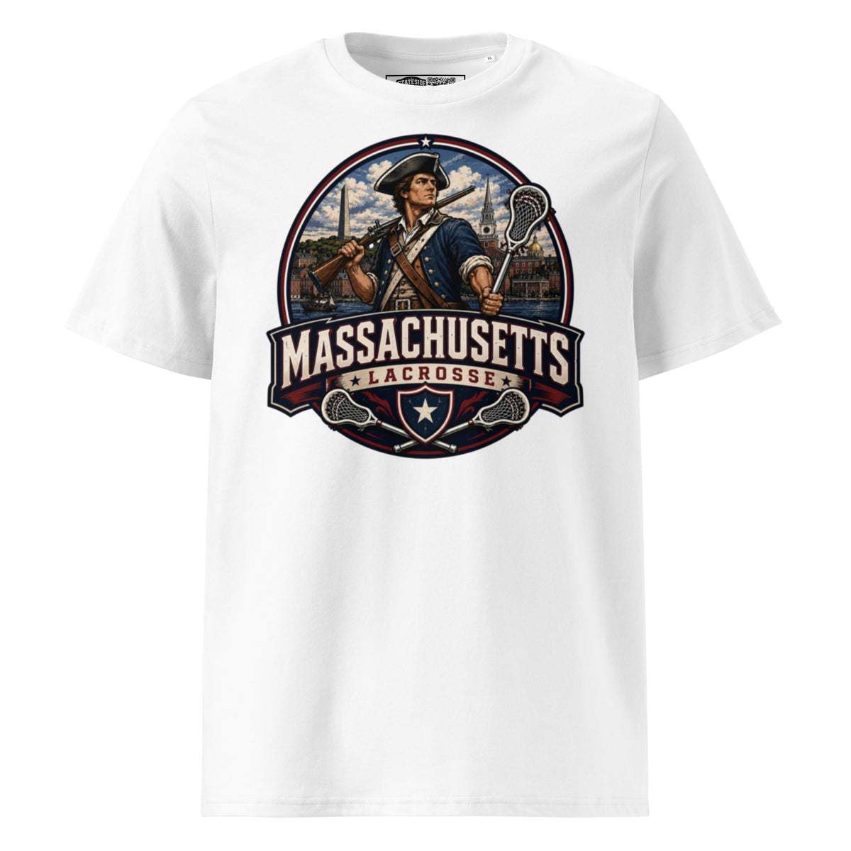 Massachusetts Lacrosse Unisex Organic Cotton T-Shirt product image 11