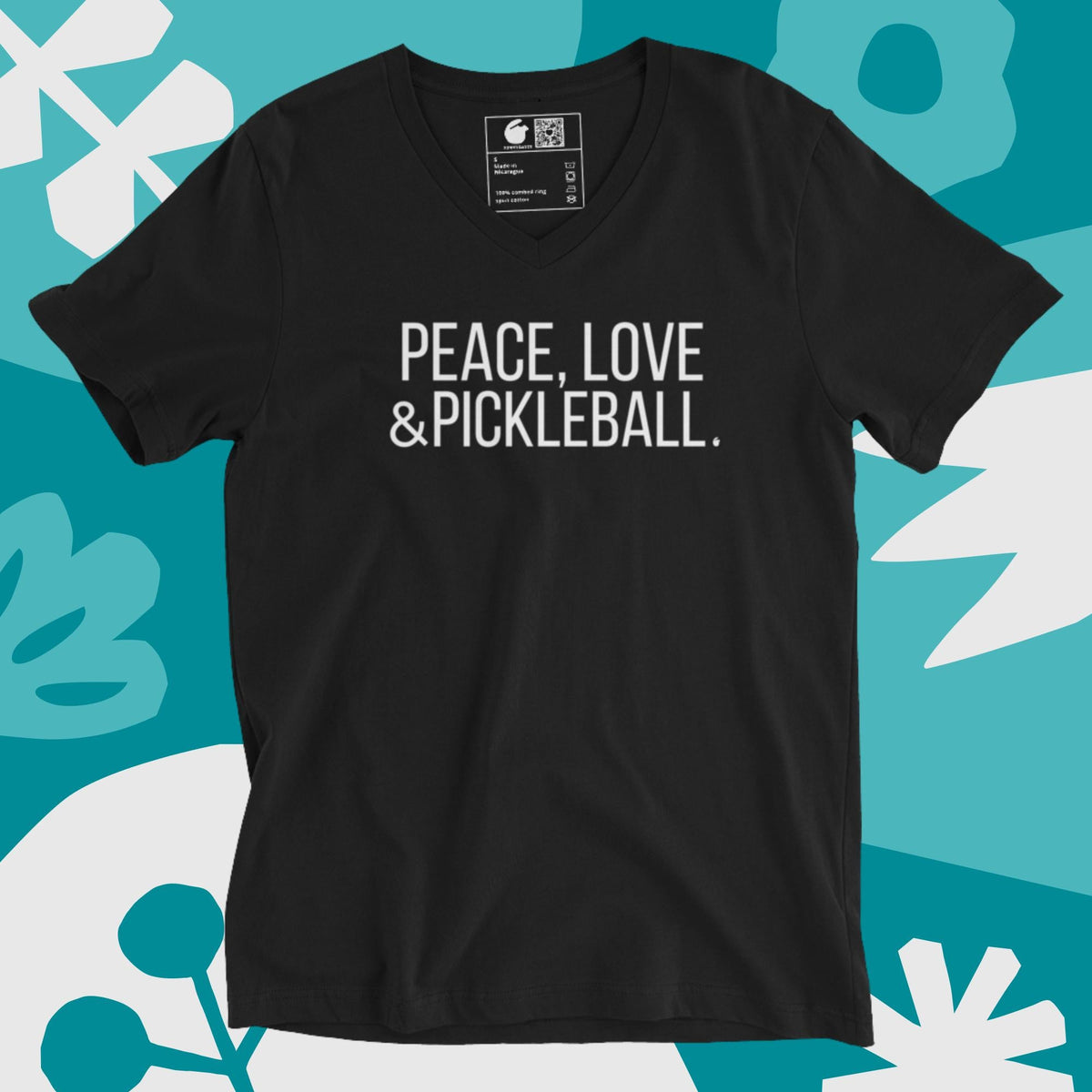 PICKLEBALL V-Neck Unisex Short Sleeve T-Shirt product image 1