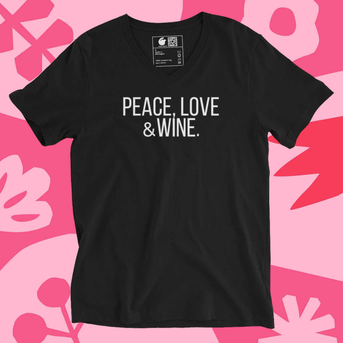WINE V-Neck Unisex Short Sleeve T-Shirt product image 1