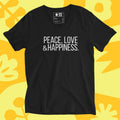 HAPPINESS V-Neck Unisex Short Sleeve T-Shirt product image 1